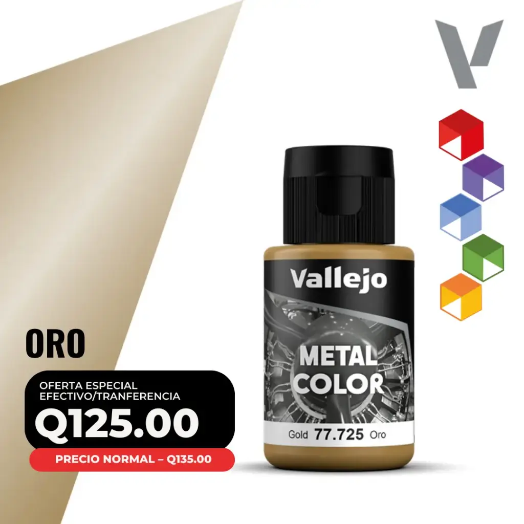 Vallejo Metal Color – Oro 32ml (77.725)