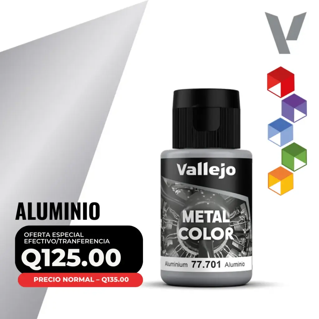 Vallejo Metal Color – Aluminio 32ml (77.701)