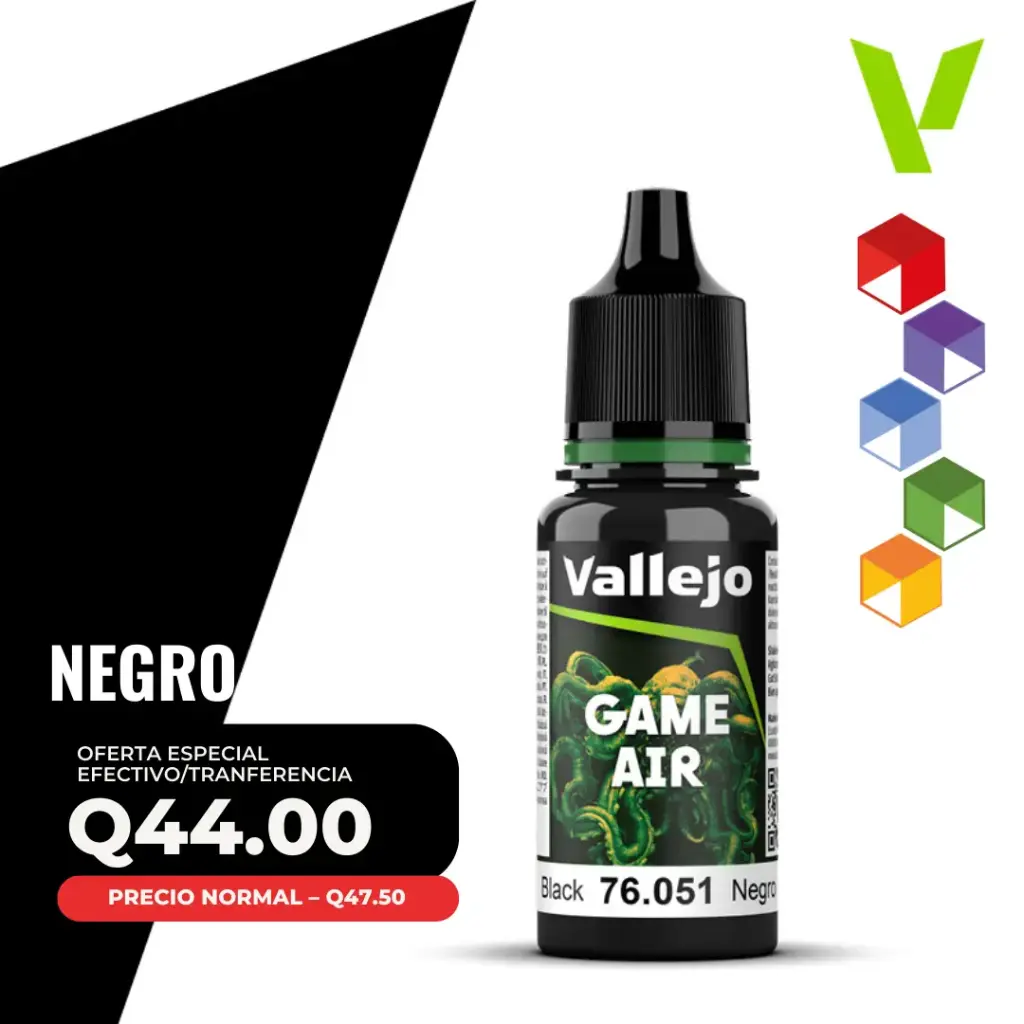 Vallejo Game Air – Negro (76.051 – Pos. 51)