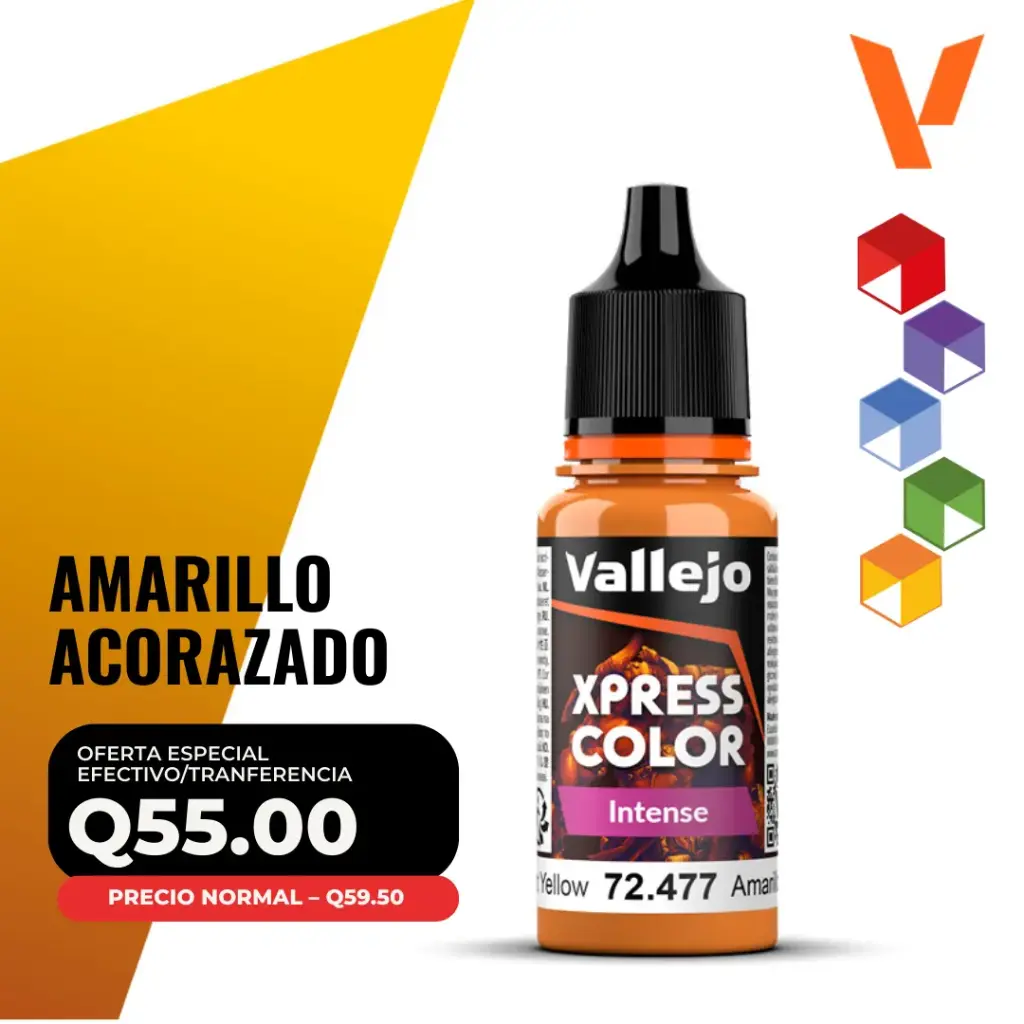 Vallejo Xpress Color – Amarillo Acorazado (72.477 – Pos. 189) – Intense