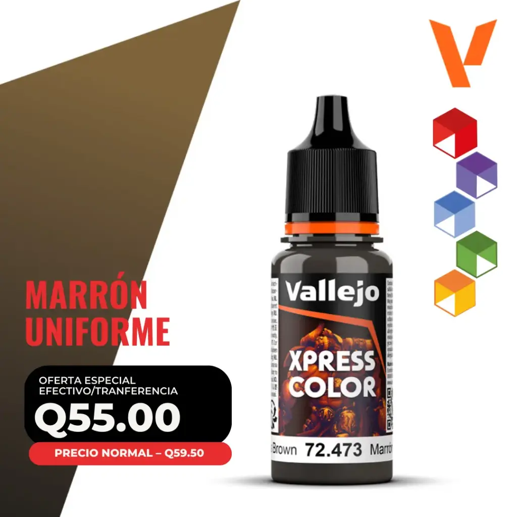 Vallejo Xpress Color – Marrón Uniforme (72.473 – Pos. 185)
