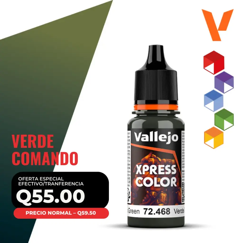 Vallejo Xpress Color – Verde Comando (72.468 – Pos. 180)