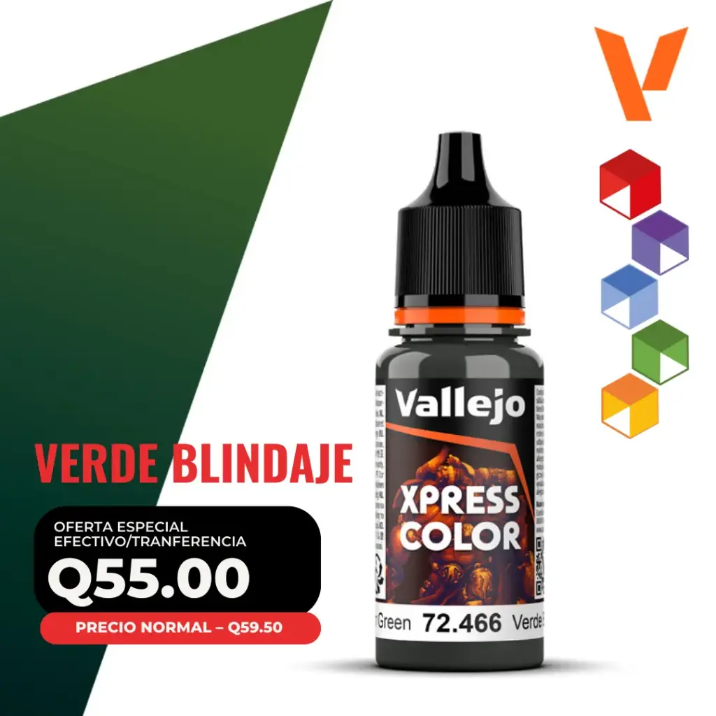 Vallejo Xpress Color – Verde Blindaje (72.466 – Pos. 178)