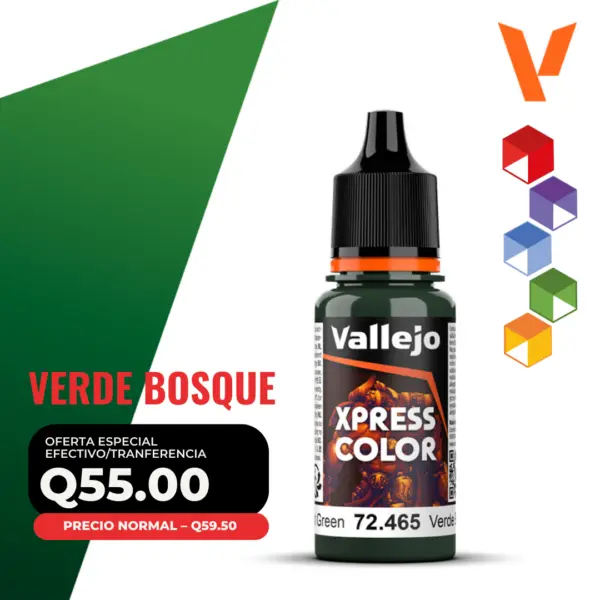 Vallejo Xpress Color – Verde Bosque (72.465 – Pos. 177)