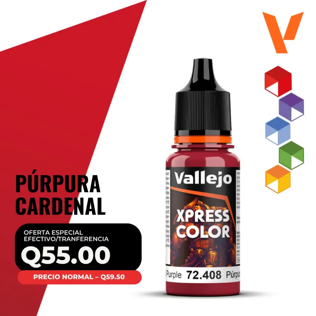 Vallejo Xpress Color – Púrpura Cardenal (72.408 – Pos. 144)