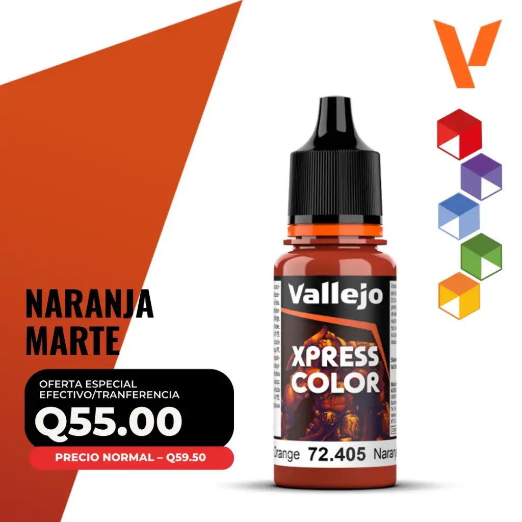 Vallejo Xpress Color – Naranja Marte (72.405 – Pos. 141)