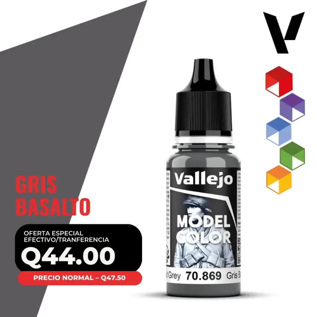 Vallejo Model Color – Gris Basalto (70.869 – Pos. 187)