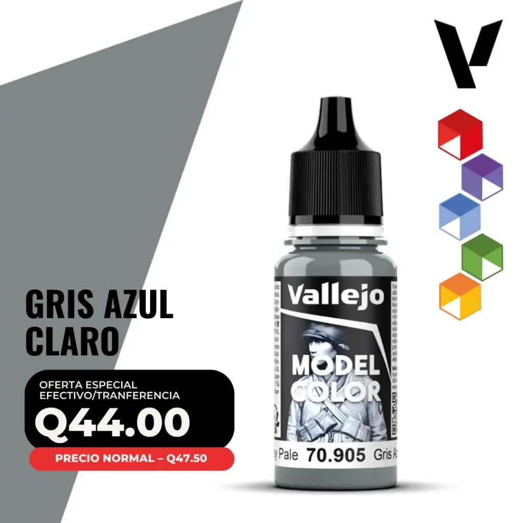Vallejo Model Color – Gris Azul Claro (70.905 – Pos. 178)