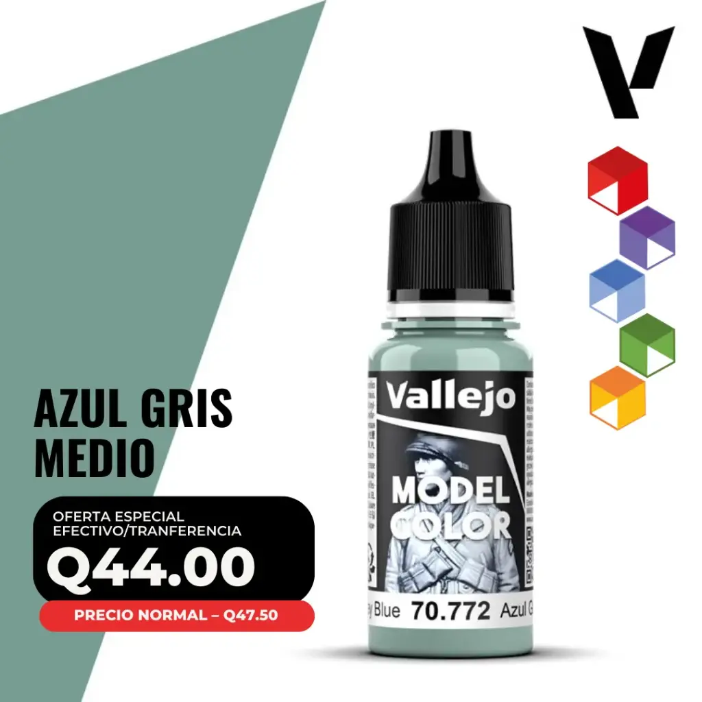 Vallejo Model Color – Azul Gris Medio (70.772 – Pos. 171)