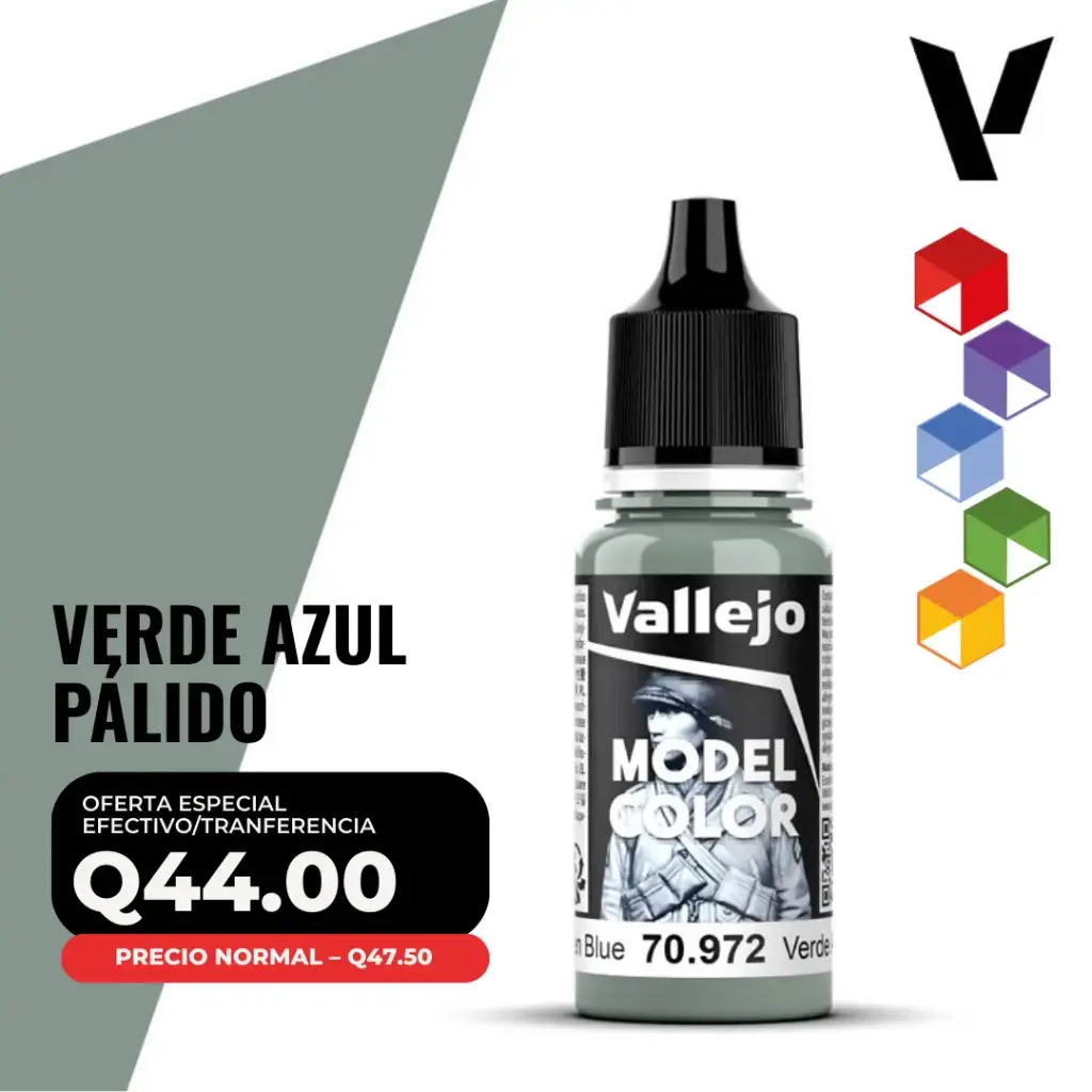 Vallejo Model Color – Verde Azul Pálido (70.972 – Pos. 170)