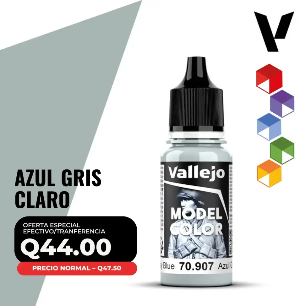 Vallejo Model Color – Azul Gris Claro (70.907 – Pos. 168)