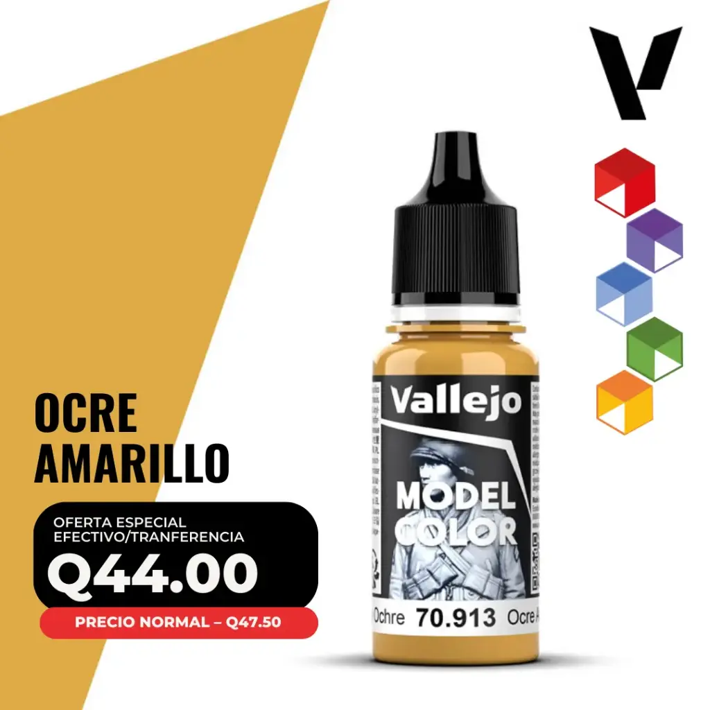 Vallejo Model Color – Ocre Amarillo (70.913 – Pos. 157)