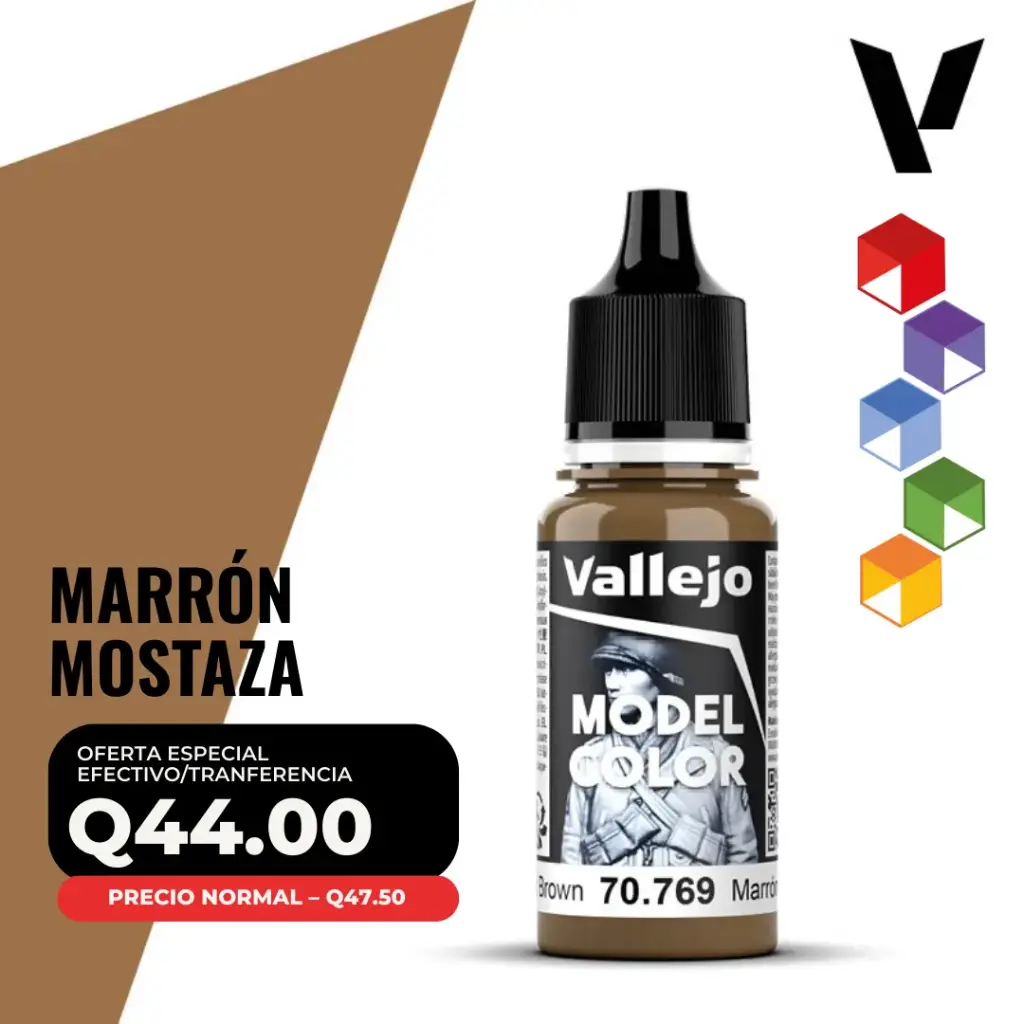 Vallejo Model Color – Marrón Mostaza (70.769 – Pos. 148)