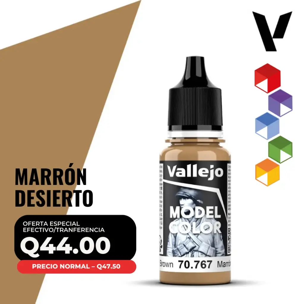 Vallejo Model Color – Marrón Desierto (70.767 – Pos. 138)