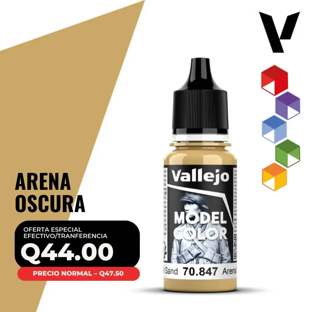 Vallejo Model Color – Arena Oscura (70.847 – Pos. 136)