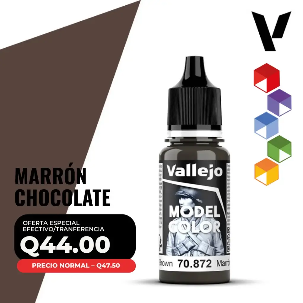 Vallejo Model Color – Marrón Chocolate (70.872 – Pos. 135)