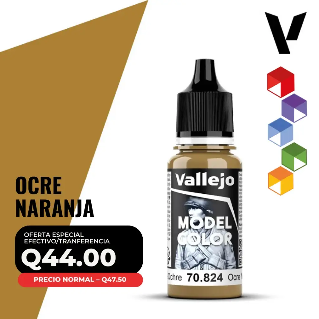 Vallejo Model Color – Ocre Naranja (70.824 – Pos. 133)