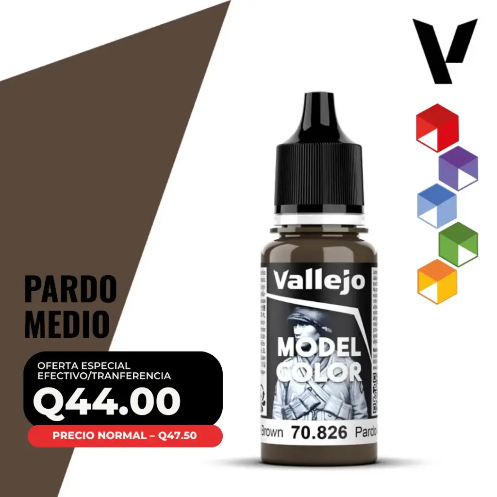 Vallejo Model Color – Pardo Medio (70.826 – Pos. 129)