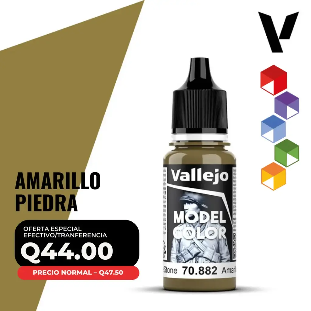 Vallejo Model Color – Amarillo Piedra (70.882 – Pos. 124)