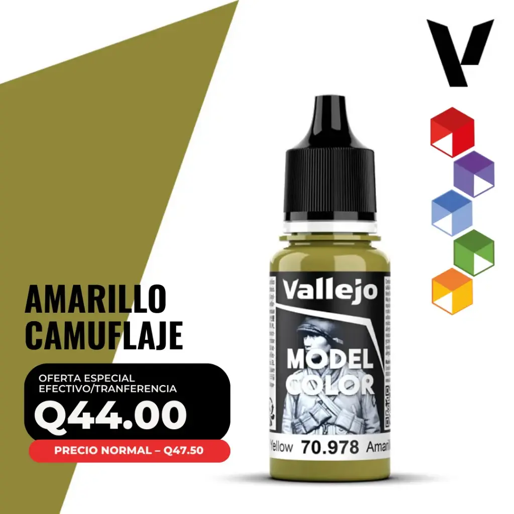 Vallejo Model Color – Amarillo Camuflaje (70.978 – Pos. 120)
