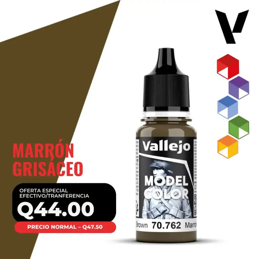 Vallejo Model Color – Marrón Grisáceo (70.762 – Pos. 115)