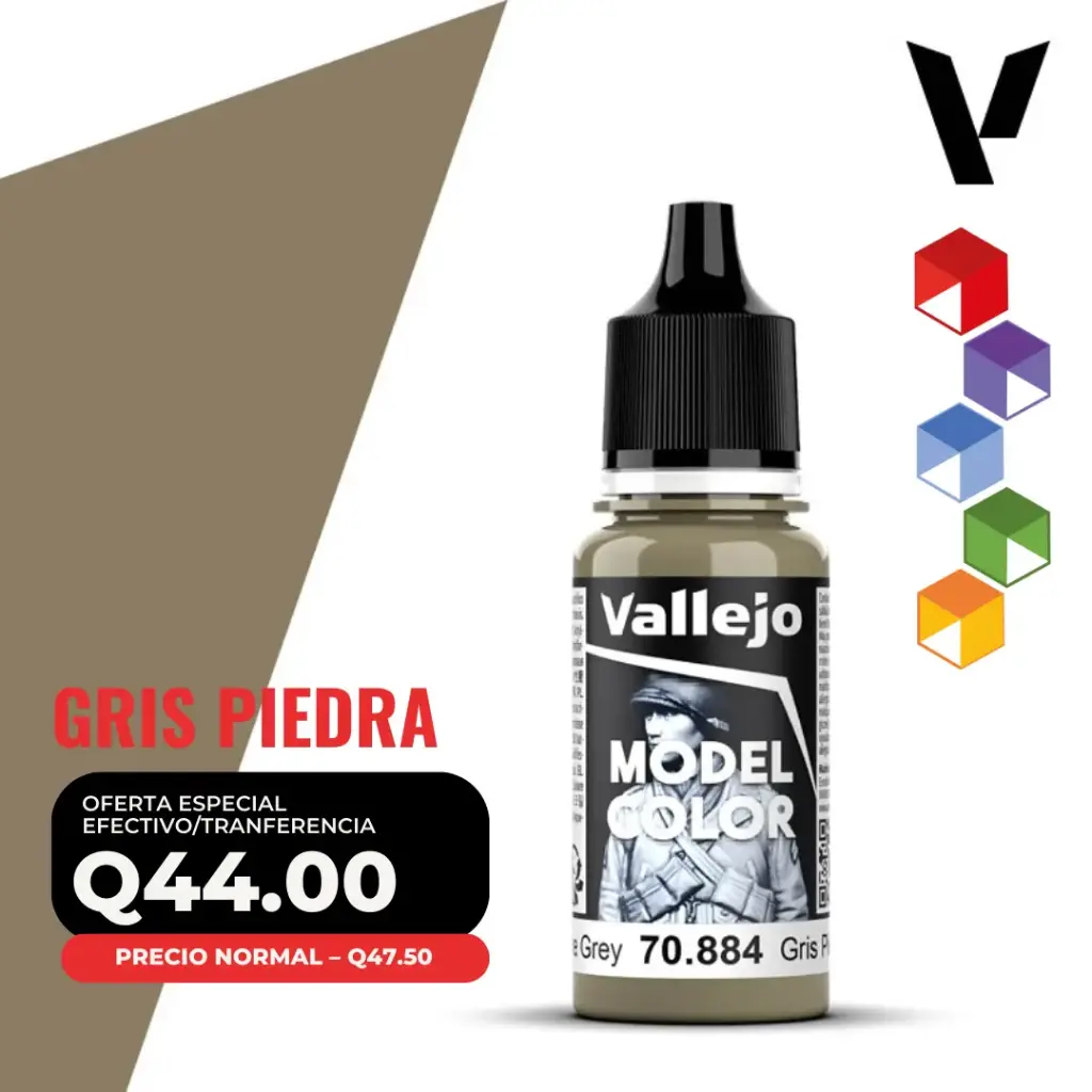 Vallejo Model Color – Gris Piedra (70.884 – Pos. 111)