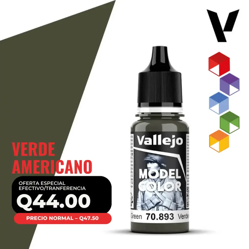 Vallejo Model Color - Verde Americano (70.893 - Pos. 105)