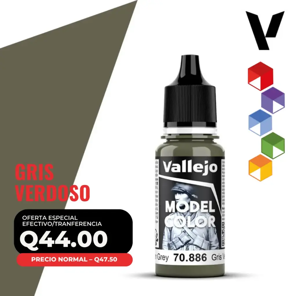 Vallejo Model Color – Gris Verdoso (70.886 – Pos. 98)