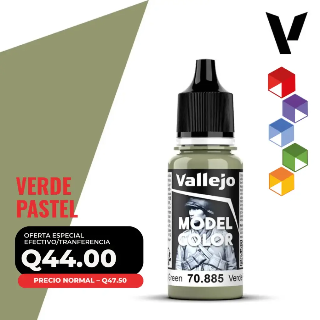 Vallejo Model Color – Verde Pastel (70.885 – Pos. 97)