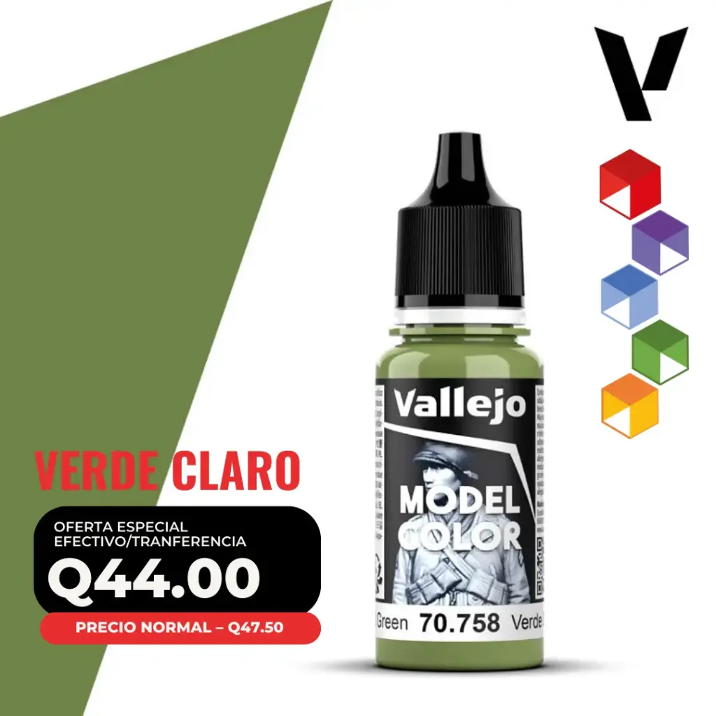 Vallejo Model Color – Verde Claro (70.758 – Pos. 85)