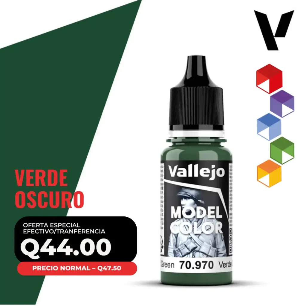 Vallejo Model Color – Verde Oscuro (70.970 – Pos. 79)