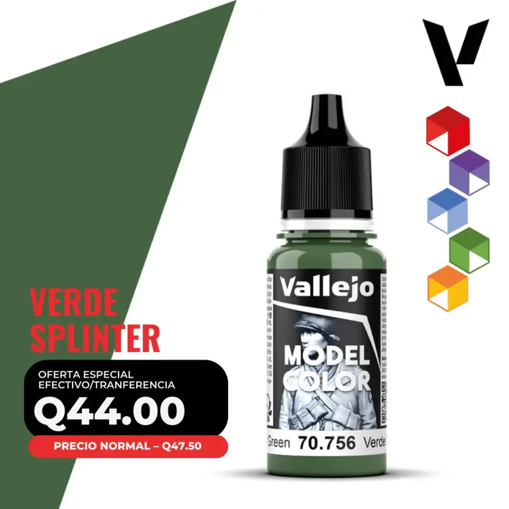 Vallejo Model Color – Verde Splinter (70.756 – Pos. 77)