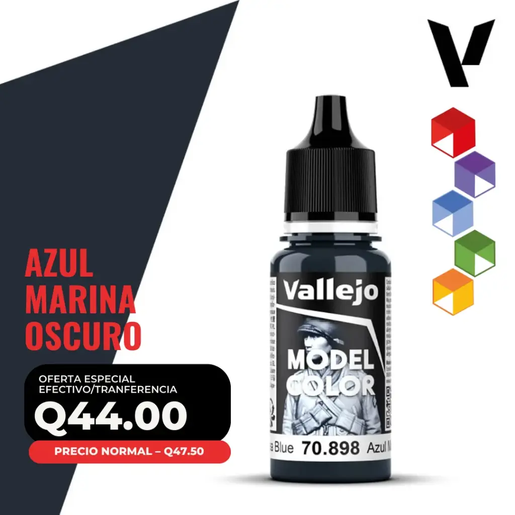 Vallejo Model Color – Azul Marina Oscuro (70.898 – Pos. 72)