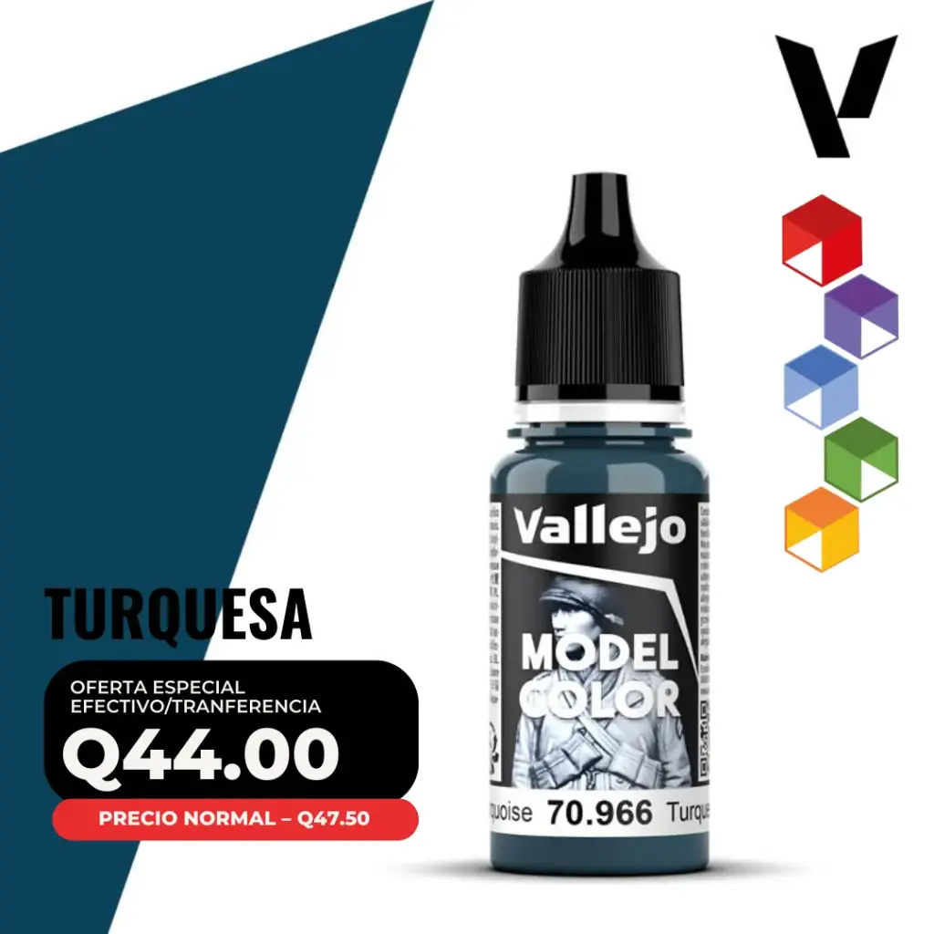 Vallejo Model Color – Turquesa (70.966 – Pos. 71)