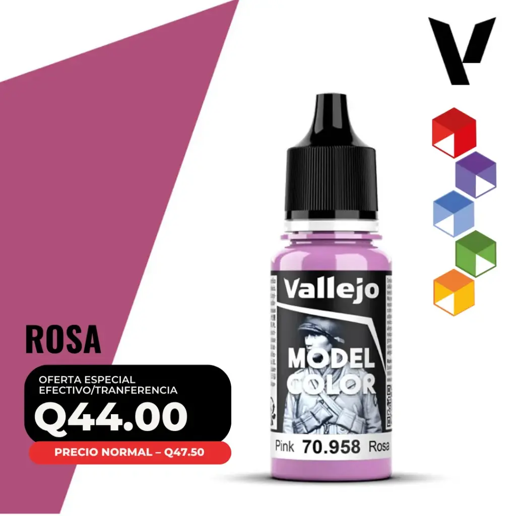 Vallejo Model Color – Rosa (70.958 – Pos. 43)