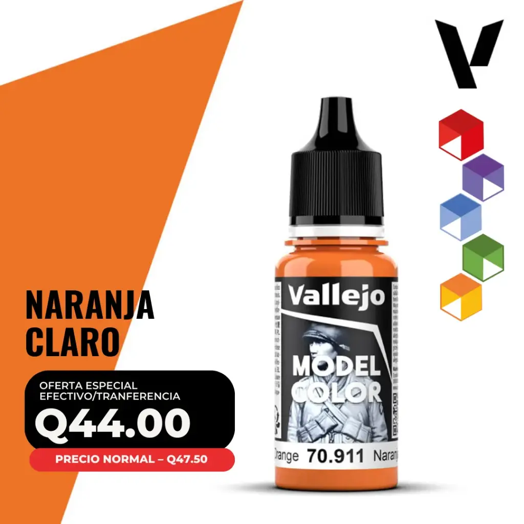 Vallejo Model Color – Naranja Claro (70.911 – Pos. 29)
