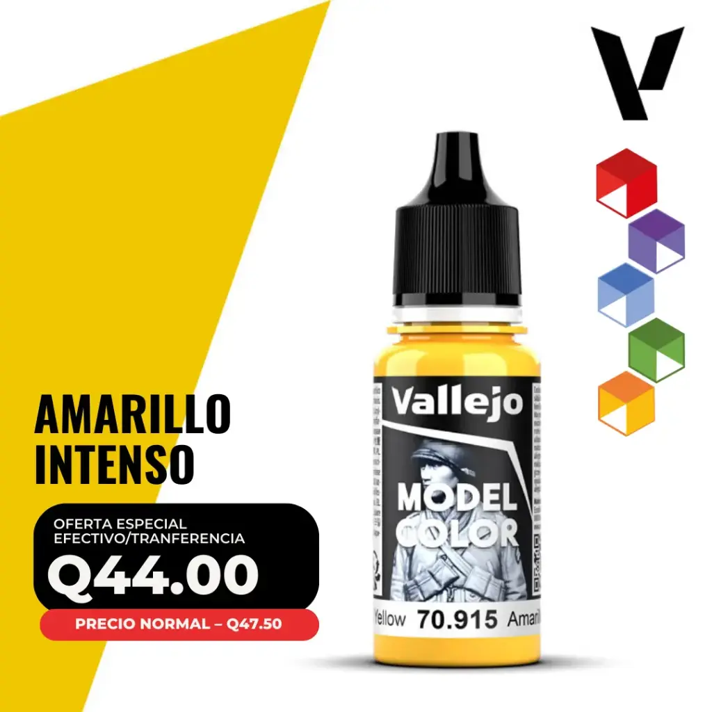 Vallejo Model Color – Amarillo Intenso (70.915 – Pos. 26)