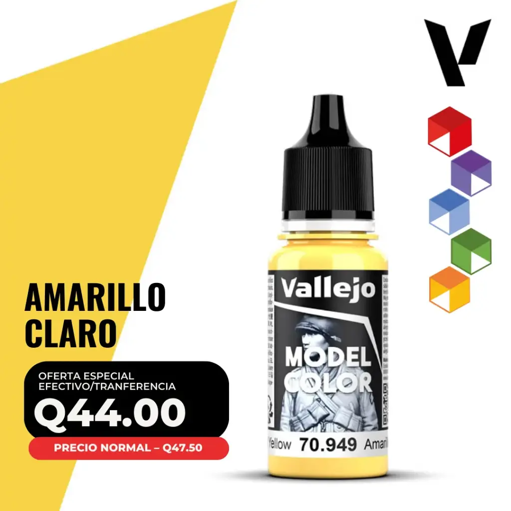 Vallejo Model Color – Amarillo Claro (70.949 – Pos. 24)