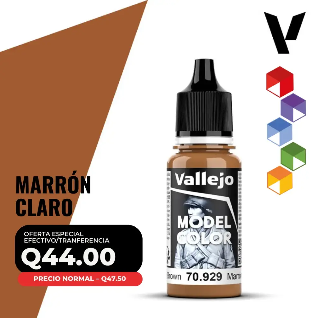 Vallejo Model Color – Marrón Claro (70.929 – Pos. 20)