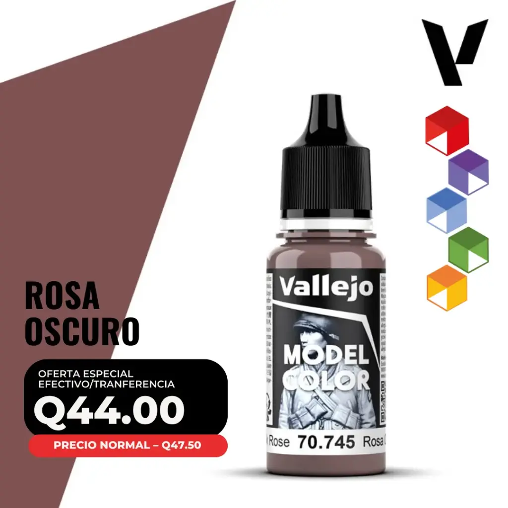 Vallejo Model Color – Rosa Oscuro (70.745 – Pos. 11)
