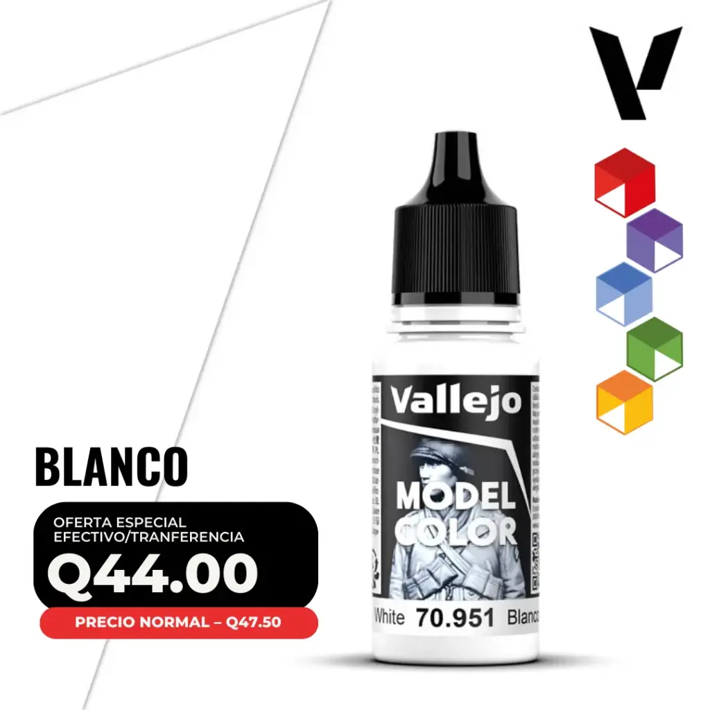 Vallejo Model Color – Blanco (70.951 – Pos. 1)