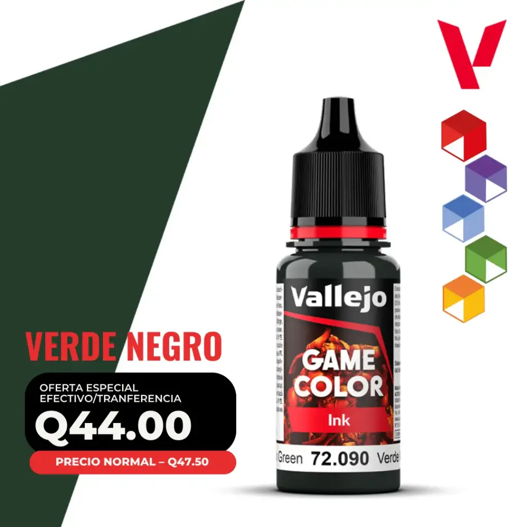 Vallejo Game Color – Verde Negro (72.090 – Pos. 118) – Ink