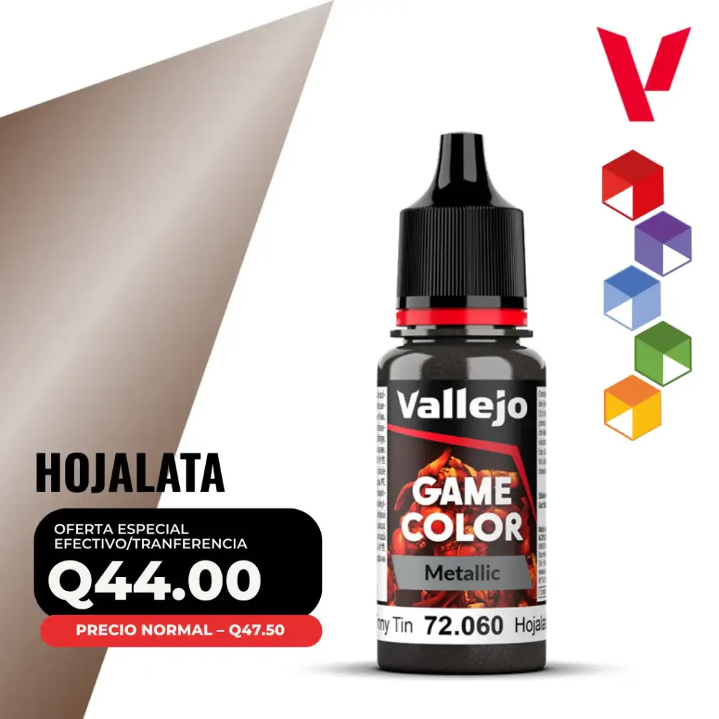 Vallejo Game Color – Hojalata (72.060 – Pos. 129) – Metalic