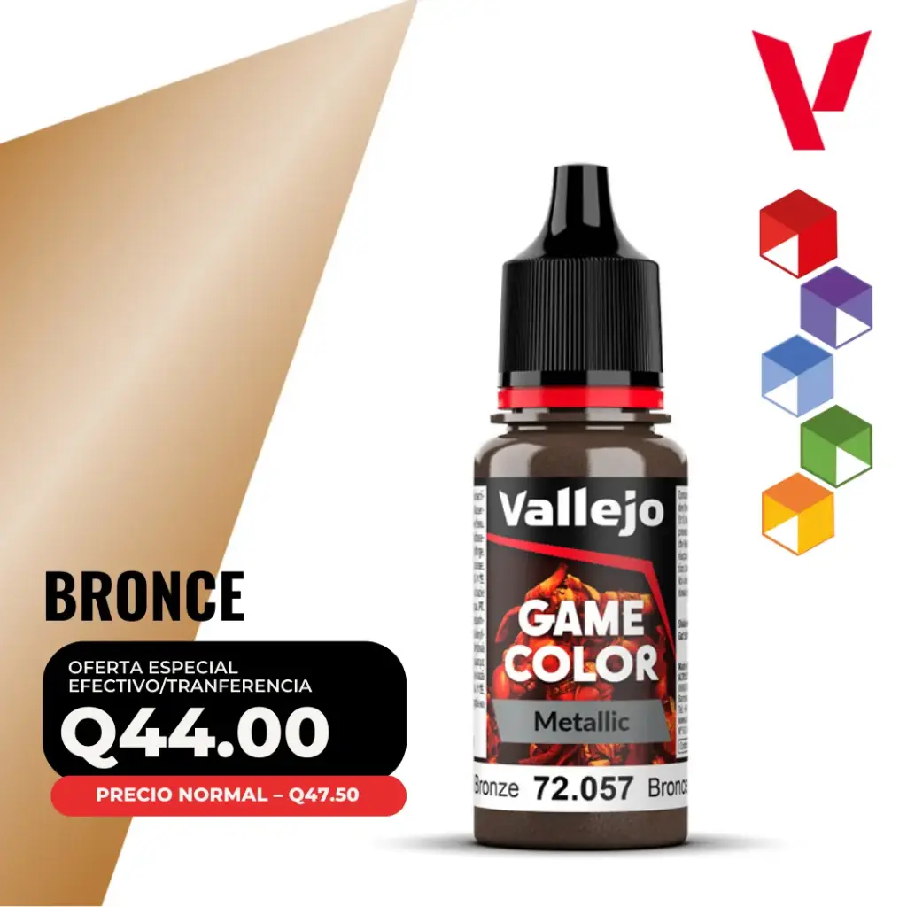 Vallejo Game Color – Bronce (72.057 – Pos. 124) – Metalic