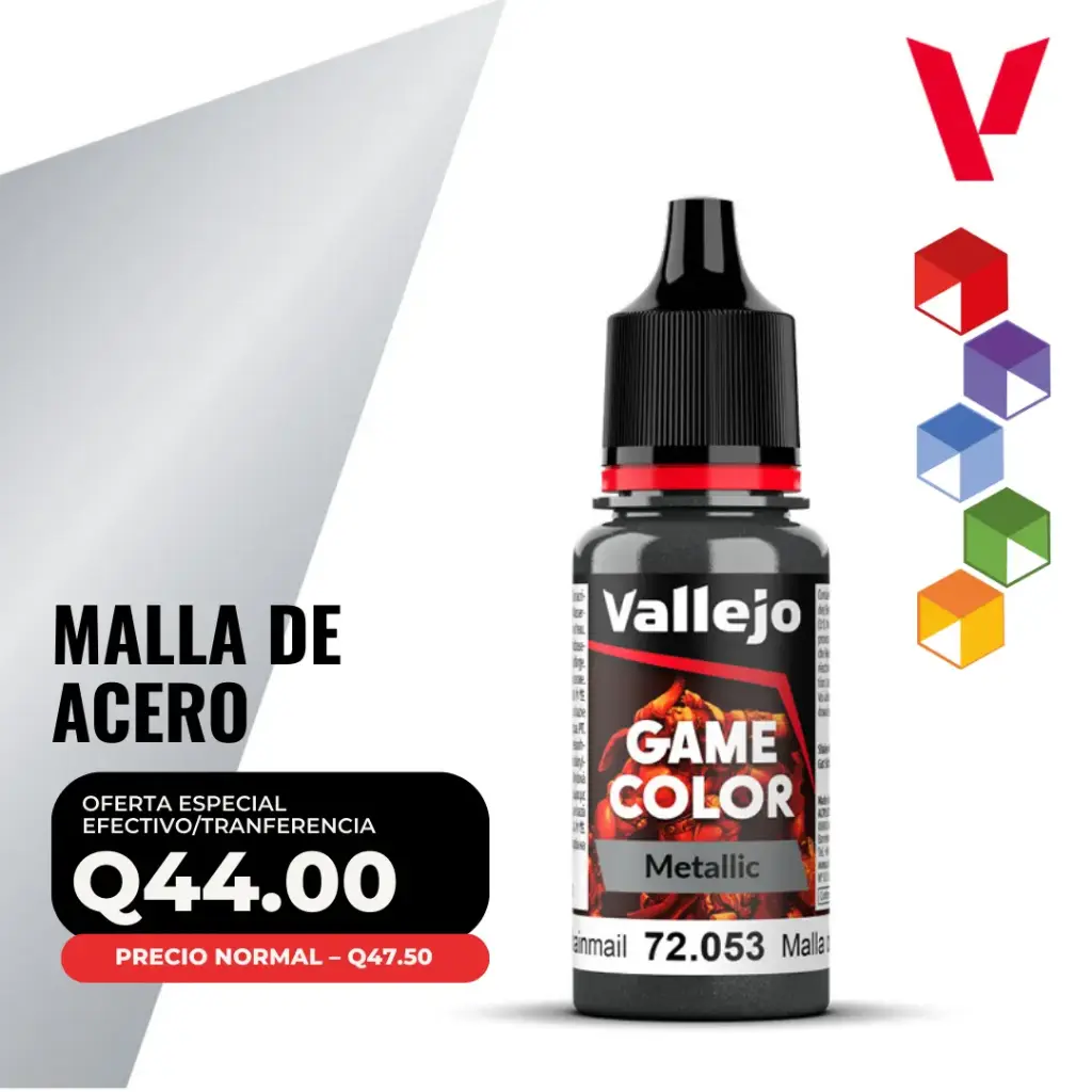 Vallejo Game Color – Malla de Acero (72.053 – Pos. 122) – Metalic