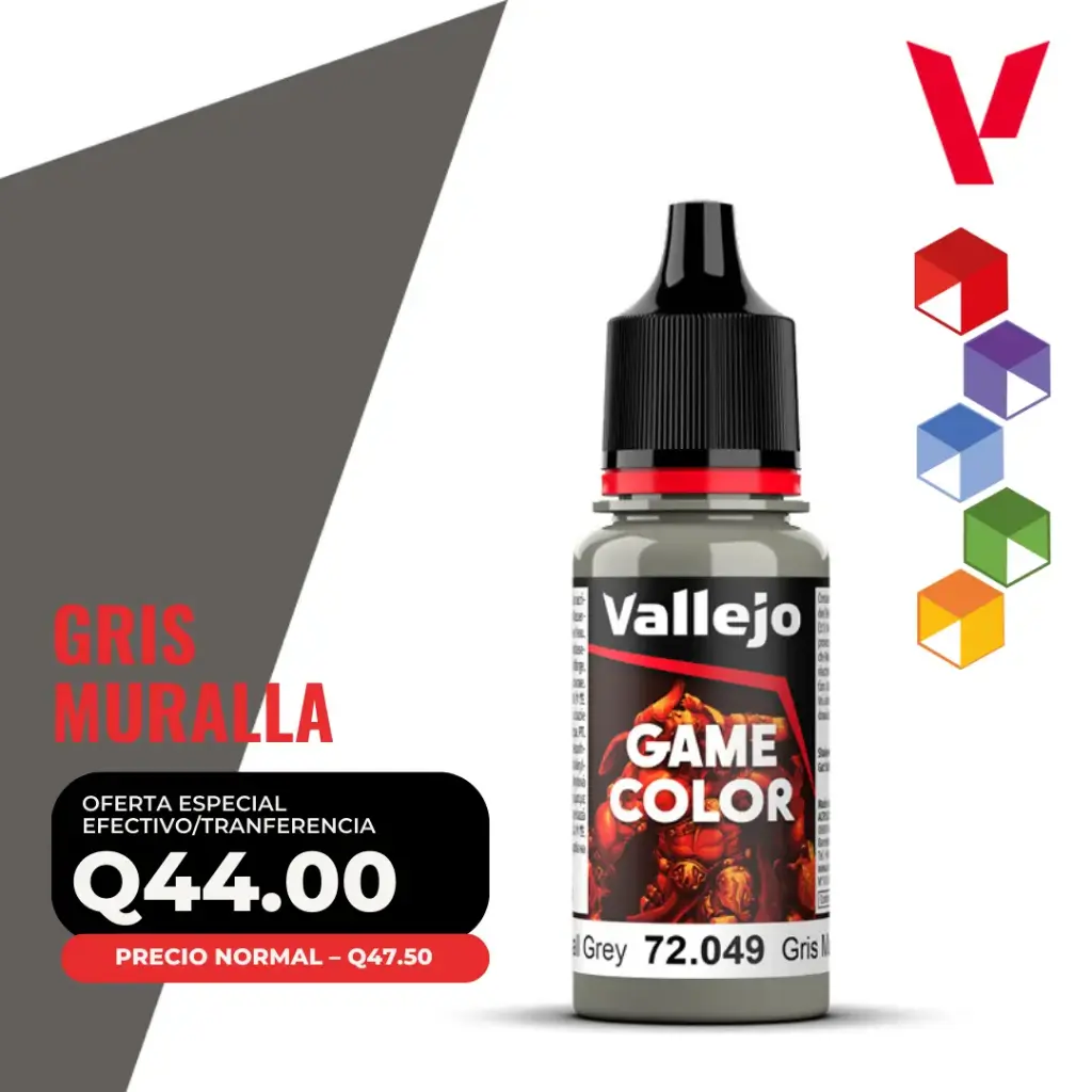 Vallejo Game Color – Gris Muralla (72.049 – Pos. 77)
