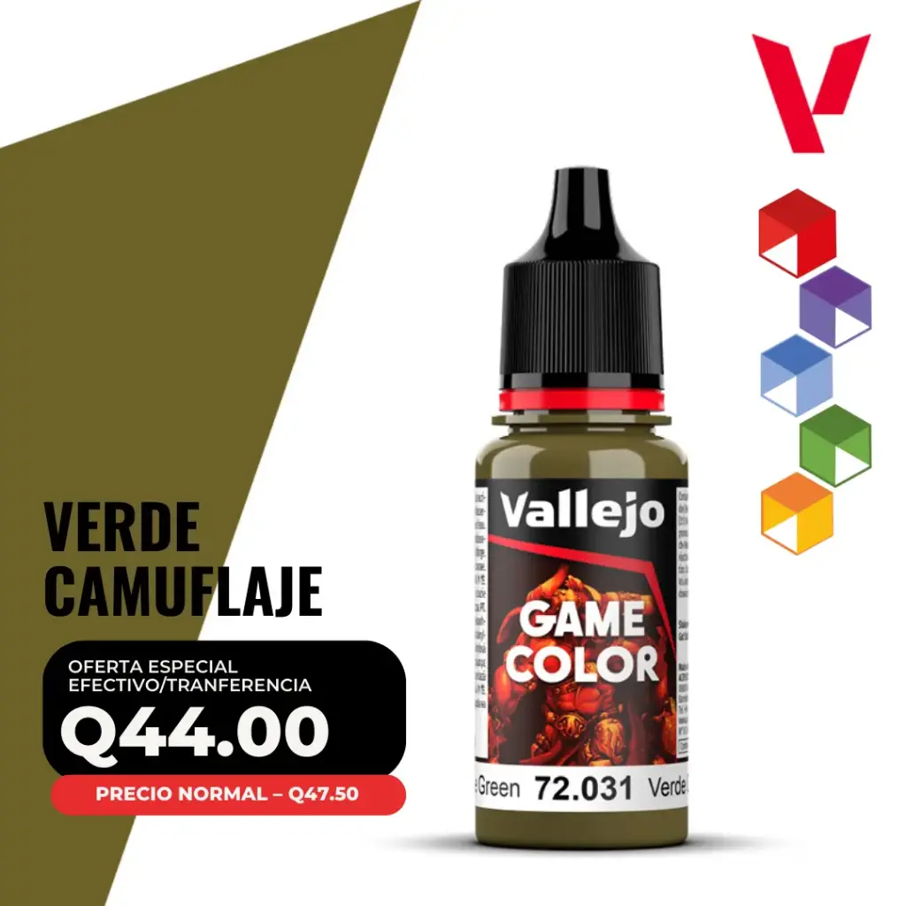 Vallejo Game Color – Verde Camuflaje (72.031 – Pos. 56)