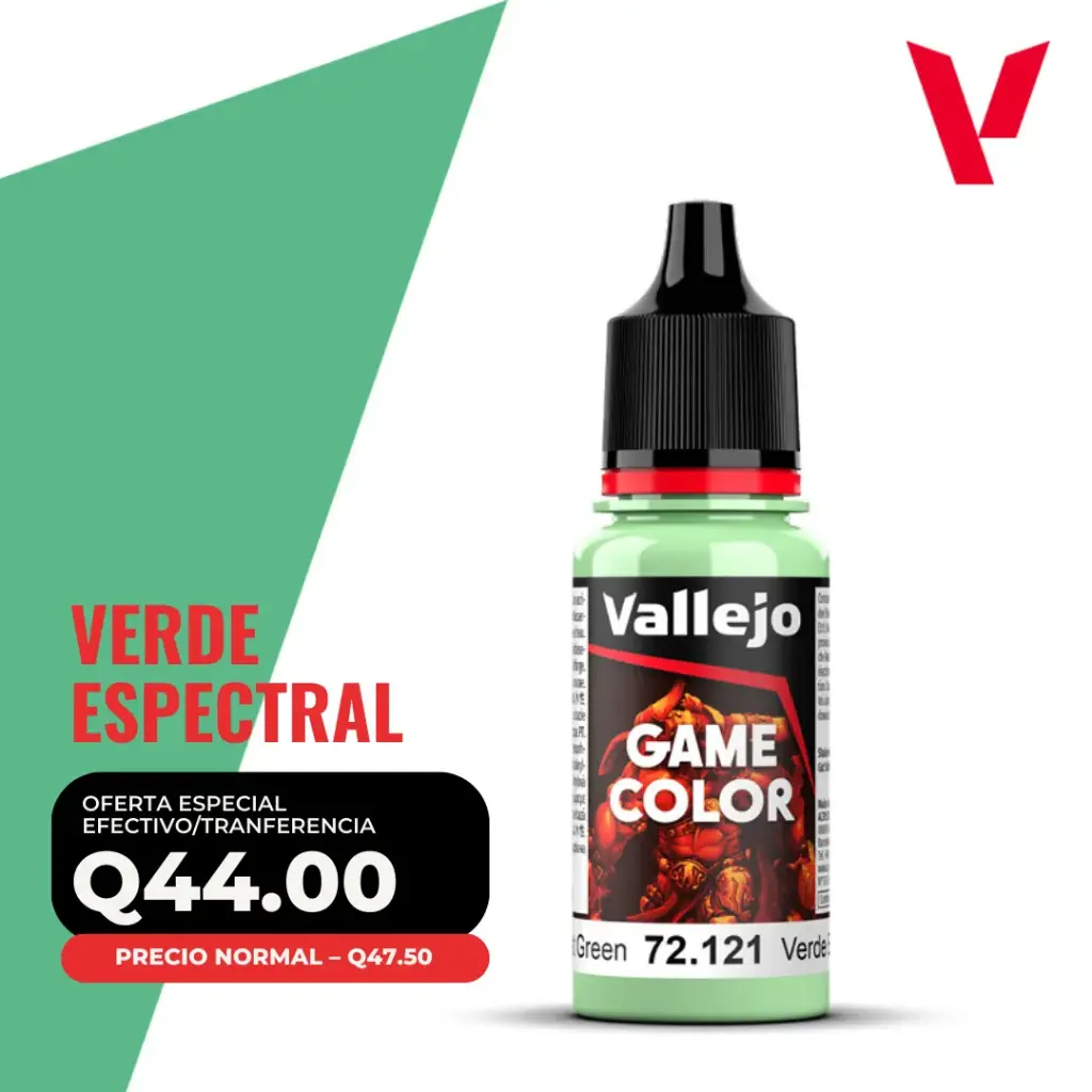 Vallejo Game Color – Verde Espectral (72.121 – Pos. 45)