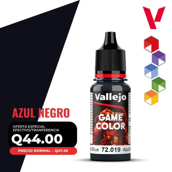 Vallejo Game Color – Azul Negro (72.019 – Pos. 36)