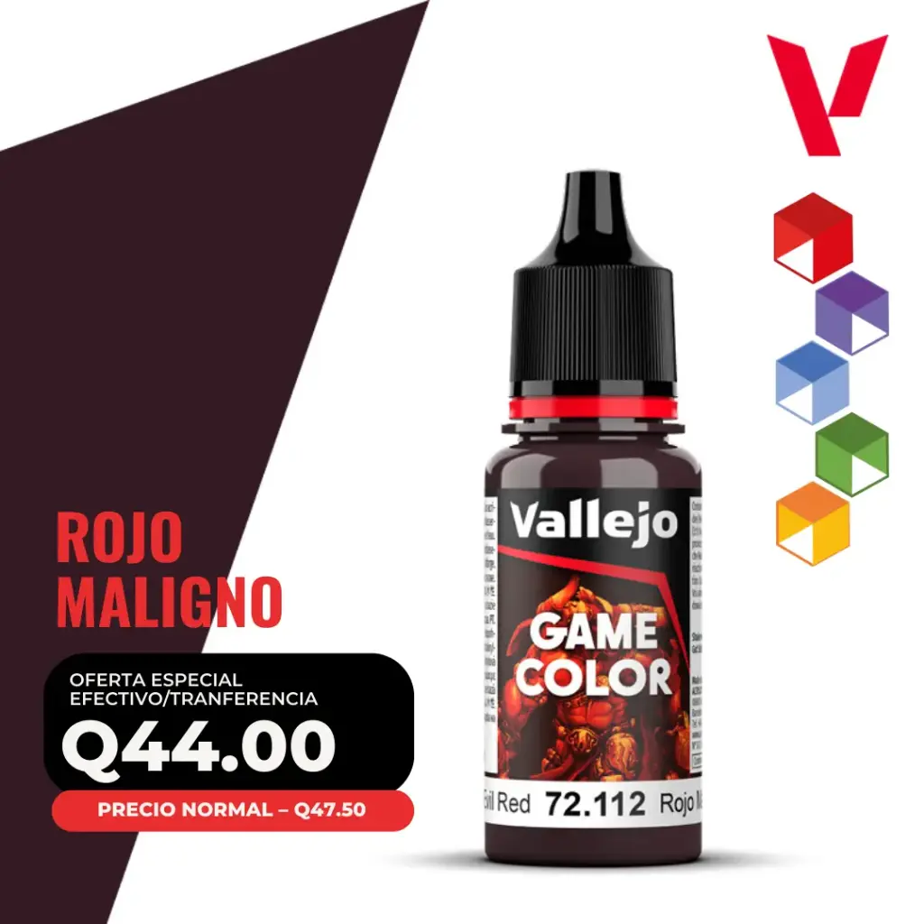 Vallejo Game Color – Rojo Maligno (72.112 – Pos. 25)